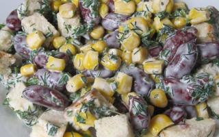 Рецепты простых и вкусных салатов с сухариками